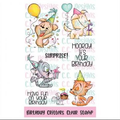 C.C. Designs Clear Stamps - Birthday Critters